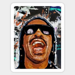 Stevie wonder pop art Sticker